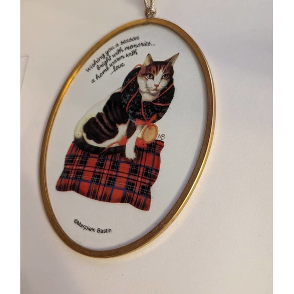 GLASS CAT CHRISTMAS Ornament SUN/LIGHT CATCHER- MARJOLEIN BASTIN - Picture 2 of 3